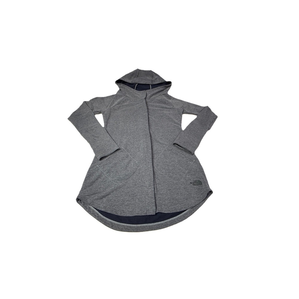 North Face Jacket Womens Medium Gray Hooded Flashdry‎ Full Zip 2b2